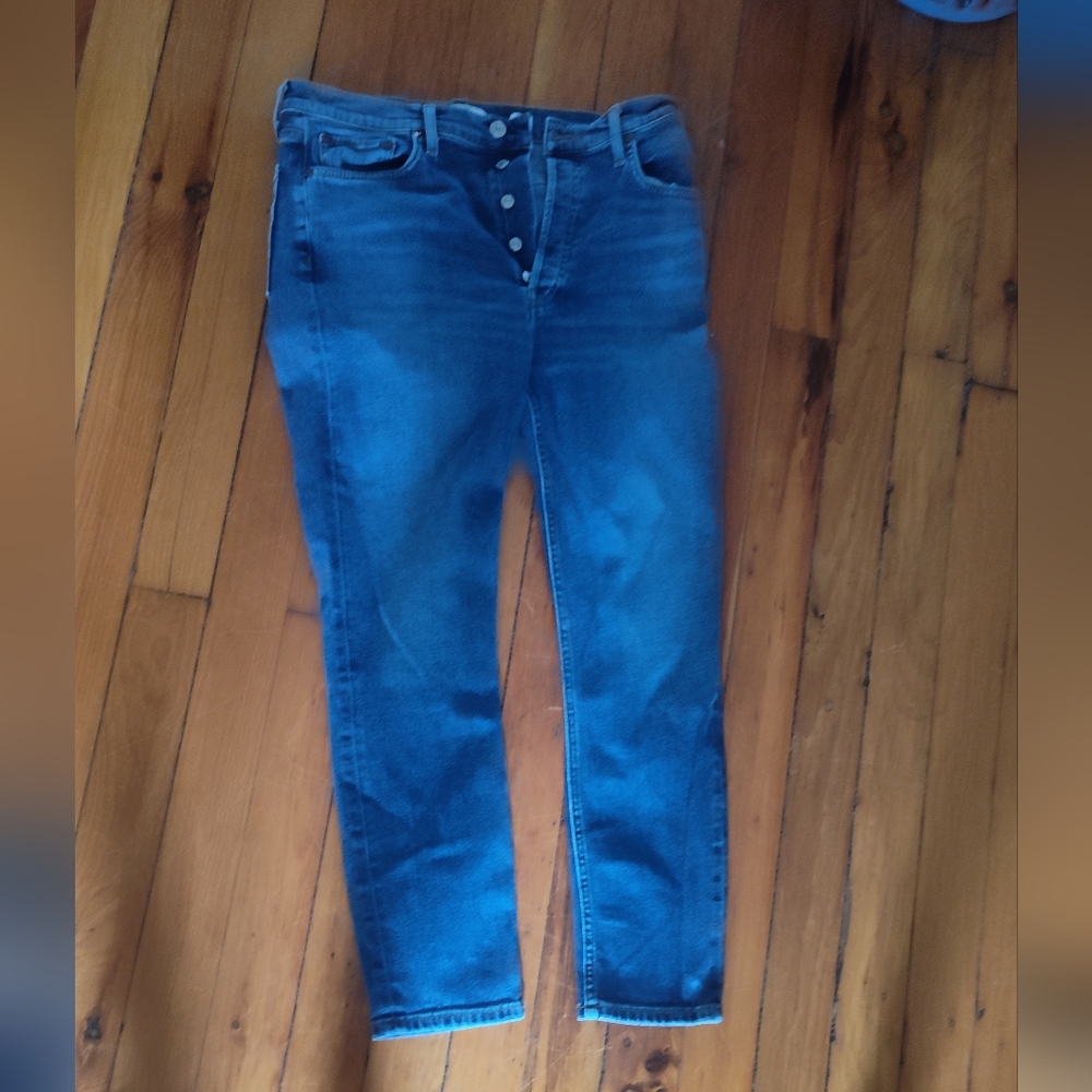 Re/Done Blue Skinny Jeans